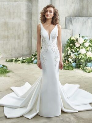 4 029 Badgley Mischka Brautmoden Brautkleider Kollektion 2021 BM 2021 Pro Eunice Fro Web