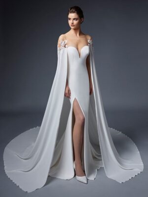 5 058 Elysee Brautmoden Brautkleider Kollektion 2021 Elysee 2021 Pro Valkyrie Cape Fro Web