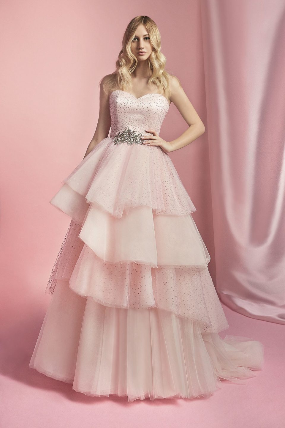 107 Carlo Pignatelli Sposa Brautmoden Brautkleid Kollektion 2021 17 Arianna Rosa 3419