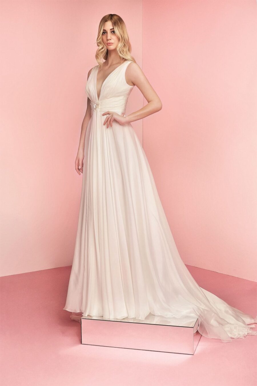 131 Carlo Pignatelli Sposa Brautmoden Brautkleid Kollektion 2021 08 Florinda Bianco 1782