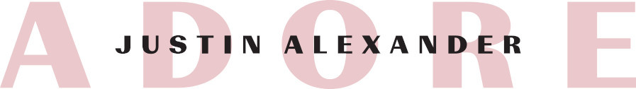 ADORE Justin Alexander Logo Pink
